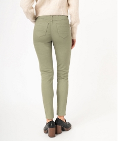 pantalon coupe slim taille normale femme vert pantalonsE595201_3