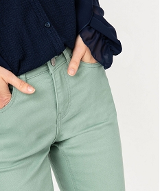 pantalon coupe slim taille normale femme vert pantalonsE595301_2