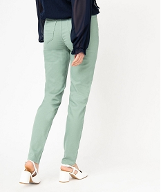 pantalon coupe slim taille normale femme vertE595301_3