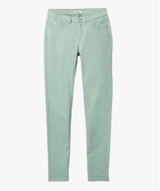 pantalon coupe slim taille normale femme vert pantalonsE595301_4