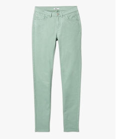 pantalon coupe slim taille normale femme vertE595301_4