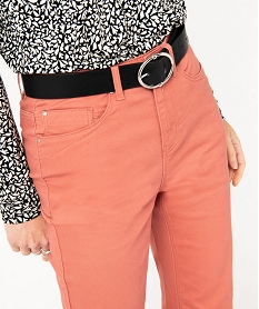 pantalon coupe regular taille normale femme rose pantalonsE595601_2