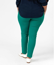 pantalon coupe regular femme grande taille bleu pantalons et jeansE595901_3