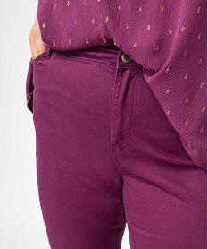 pantalon coupe regular femme grande taille violetE596001_2