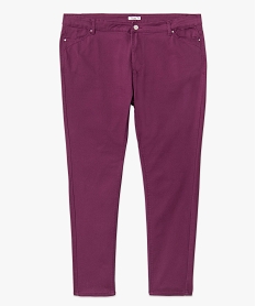 pantalon coupe regular femme grande taille violet pantalons et jeansE596001_4