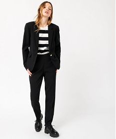 pantalon avec boutons sur les hanches femme noir standard pantalonsE596201_4