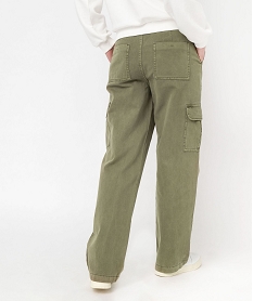 GEMO Pantalon cargo multi poches femme Vert