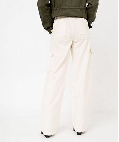 pantalon cargo multi poches femme beige pantalonsE596901_3