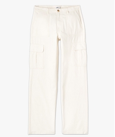 pantalon cargo multi poches femme beige pantalonsE596901_4