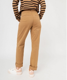 pantalon chino coupe regular femme orange pantalonsE597201_3