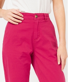 pantalon chino coupe regular femme roseE597401_2