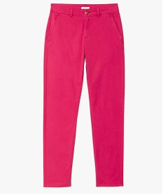 pantalon chino coupe regular femme rose pantalonsE597401_4