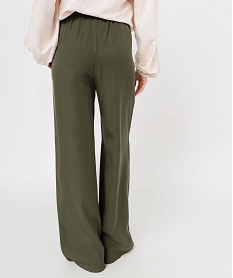 pantalon large en lyocell femme vert pantalonsE597501_3