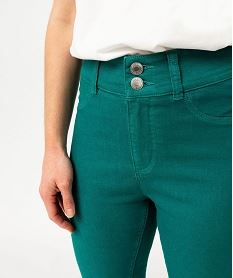 pantalon skinny push-up power stretch femme vert pantalonsE597601_2