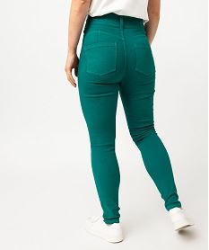 pantalon skinny push-up power stretch femme vert pantalonsE597601_3