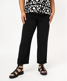 GEMO Pantalon fluide femme grande taille noir standard