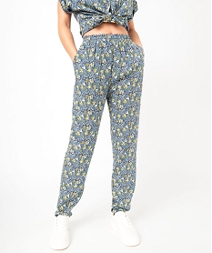 GEMO Pantalon fluide imprimé femme Imprimé