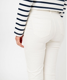 pantalon coupe slim taille normale femme beigeE599501_2