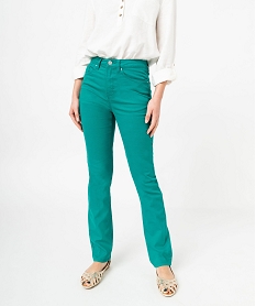 GEMO Pantalon coupe Regular taille normale femme vert vif