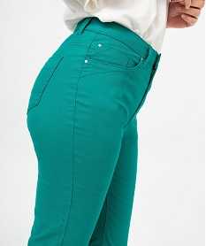 pantalon coupe regular taille normale femme vert pantalonsE599601_2