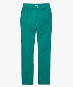 pantalon coupe regular taille normale femme vert pantalonsE599601_4