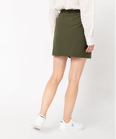 jupe courte portefeuille a poche femme vert jupesE602001_3