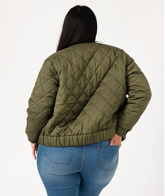 veste fine matelassee femme grande taille vert vestesE604801_3