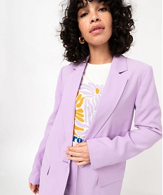 veste tailleur 1 bouton femme violet vestesE605801_1