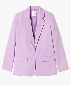 veste tailleur 1 bouton femme violetE605801_4
