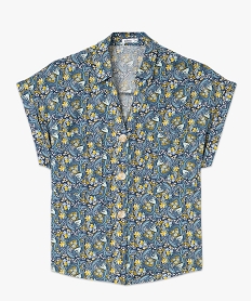 chemise imprimee a manches courtes femme imprime chemisiersE607701_4