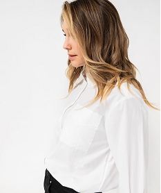 chemise unie coupe ample femme blanc chemisiersE610501_2