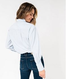 chemise rayee coupe ample femme bleu chemisiersE610601_3