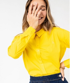chemise en coton femme - lulucastagnette jaune chemisiersE610701_2