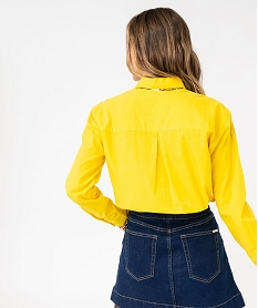 chemise en coton femme - lulucastagnette jaune chemisiersE610701_3