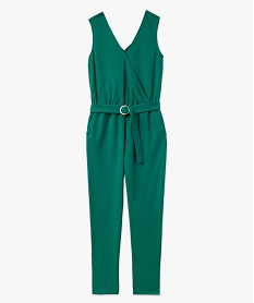 combinaison pantalon femme avec haut cache-coeur vert combinaisons pantalonE620201_4