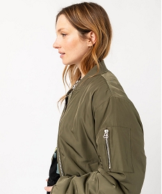 bomber en matiere satinee femme vertE623301_2