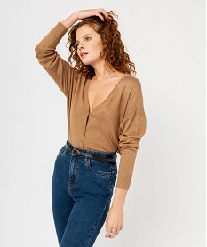 TEE SHIRT MC HOV 16PONAC MARRON 10TATELA MARRON:SAP804156-
