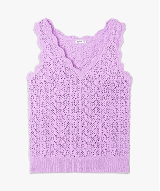 pull sans manches en crochet femme violetE630401_4