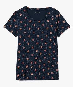 tee-shirt de grossesse et dallaitement a motifs bleu t-shirts manches courtesE632801_4