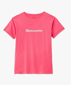 tee-shirt compatible allaitement avec motif rose t-shirts manches courtesE633201_4