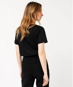 tee-shirt manches courtes imprime femme - spy x family noir t-shirts manches courtesE635501_3