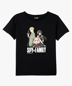 tee-shirt manches courtes imprime femme - spy x family noir t-shirts manches courtesE635501_4