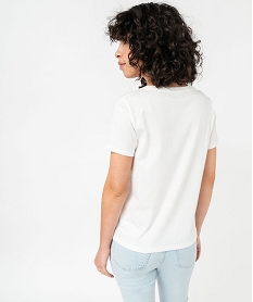 tee-shirt a manches courtes avec motif stitch femme - disney beige t-shirts manches courtesE635701_3