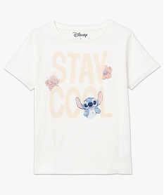 tee-shirt a manches courtes avec motif stitch femme - disney beigeE635701_4