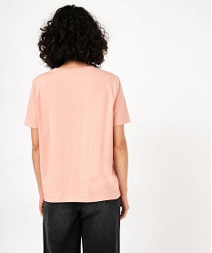 tee-shirt oversize avec motif stitch femme - disney rose t-shirts manches courtesE635801_3