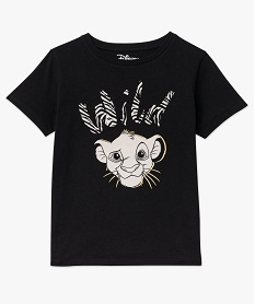 tee-shirt a manches courtes avec motif roi lion femme - disney noir t-shirts manches courtesE638101_4