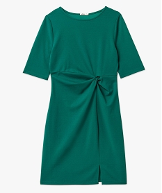 robe a manches courtes avec effet noue femme vertE648301_4