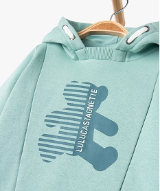 sweat a capuche bebe garcon - lulucastagnette vert sweatsE652201_2