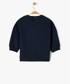 sweat a message bebe garcon bleu sweatsE652601_3