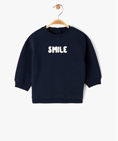 sweat a message bebe garcon bleu sweatsE652601_4